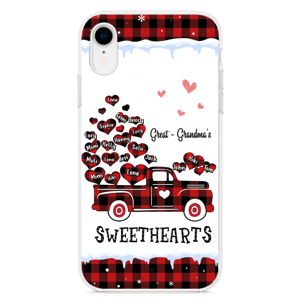 Personalized Grandma Phone Case - Gift Idea For Grandma - Up to 20 Children - Great Grandma's Sweethearts - Case For iPhone/Samsung