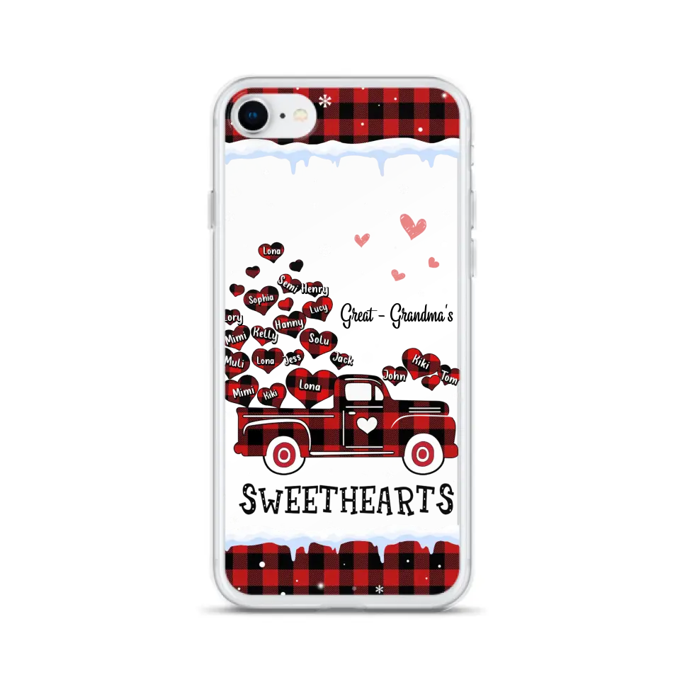 Personalized Grandma Phone Case - Gift Idea For Grandma - Up to 20 Children - Great Grandma's Sweethearts - Case For iPhone/Samsung