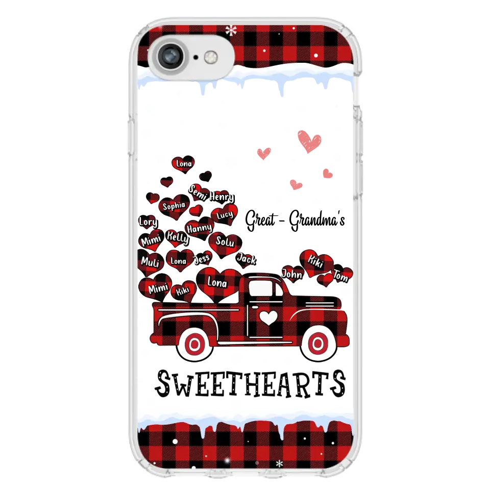 Personalized Grandma Phone Case - Gift Idea For Grandma - Up to 20 Children - Great Grandma's Sweethearts - Case For iPhone/Samsung