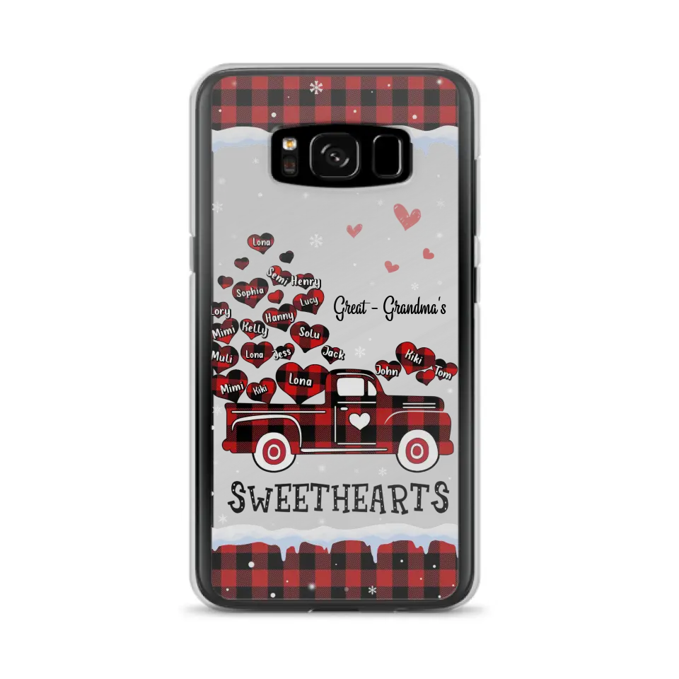 Personalized Grandma Phone Case - Gift Idea For Grandma - Up to 20 Children - Great Grandma's Sweethearts - Case For iPhone/Samsung