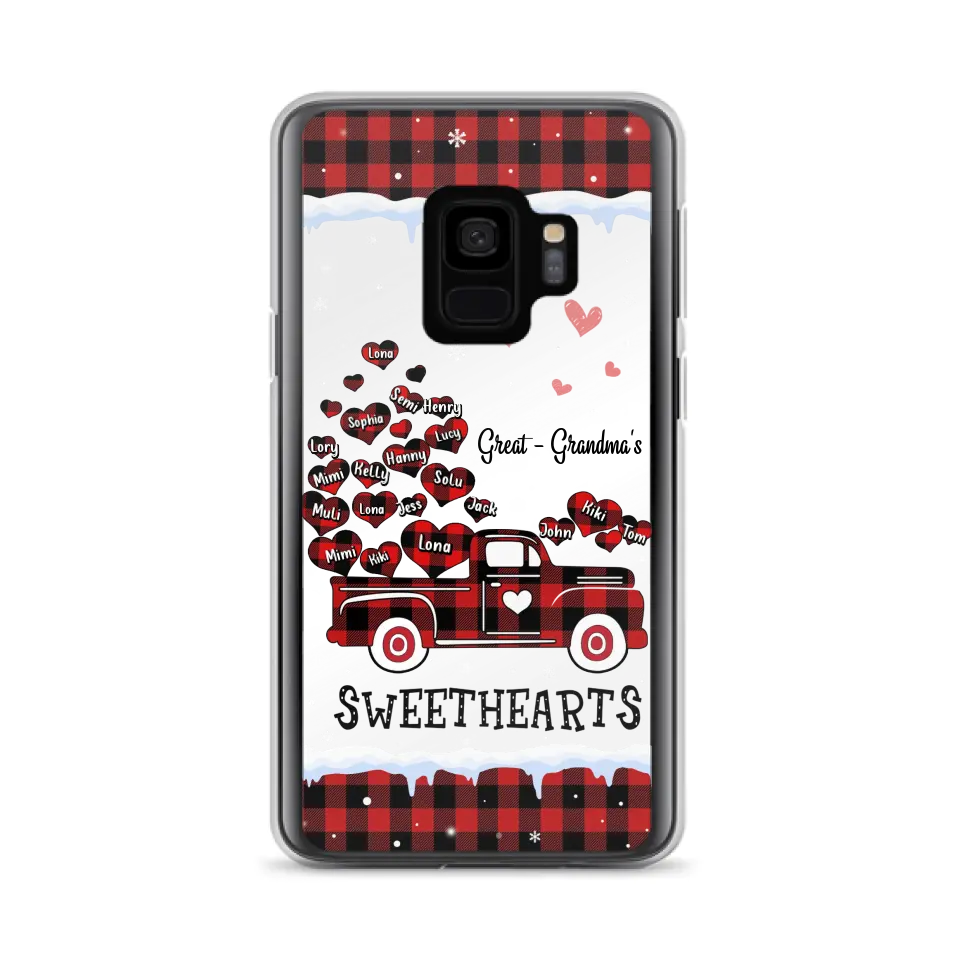 Personalized Grandma Phone Case - Gift Idea For Grandma - Up to 20 Children - Great Grandma's Sweethearts - Case For iPhone/Samsung