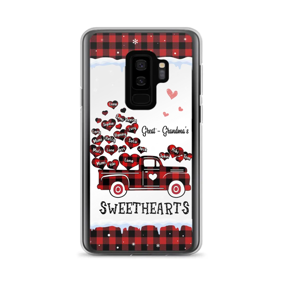 Personalized Grandma Phone Case - Gift Idea For Grandma - Up to 20 Children - Great Grandma's Sweethearts - Case For iPhone/Samsung