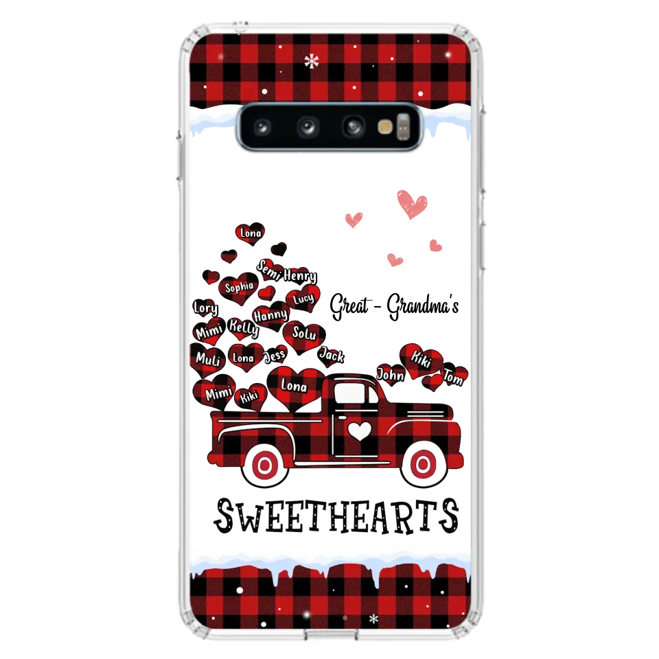 Personalized Grandma Phone Case - Gift Idea For Grandma - Up to 20 Children - Great Grandma's Sweethearts - Case For iPhone/Samsung