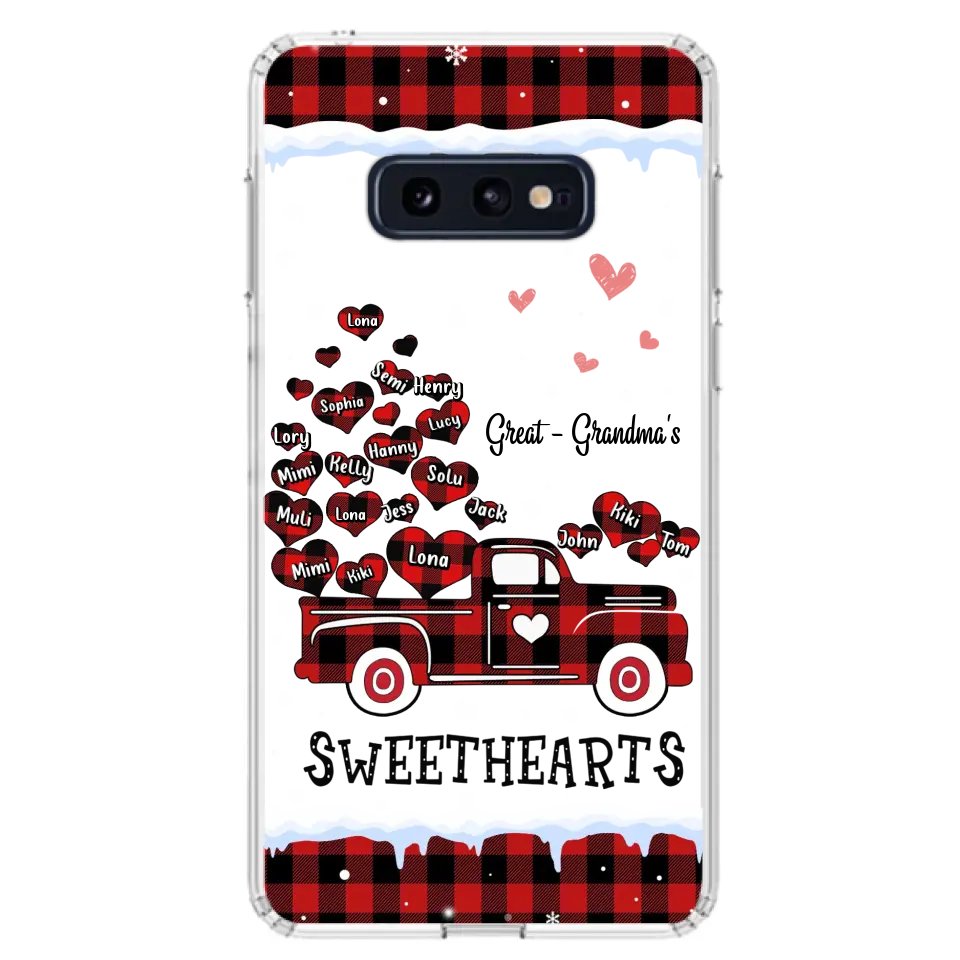 Personalized Grandma Phone Case - Gift Idea For Grandma - Up to 20 Children - Great Grandma's Sweethearts - Case For iPhone/Samsung