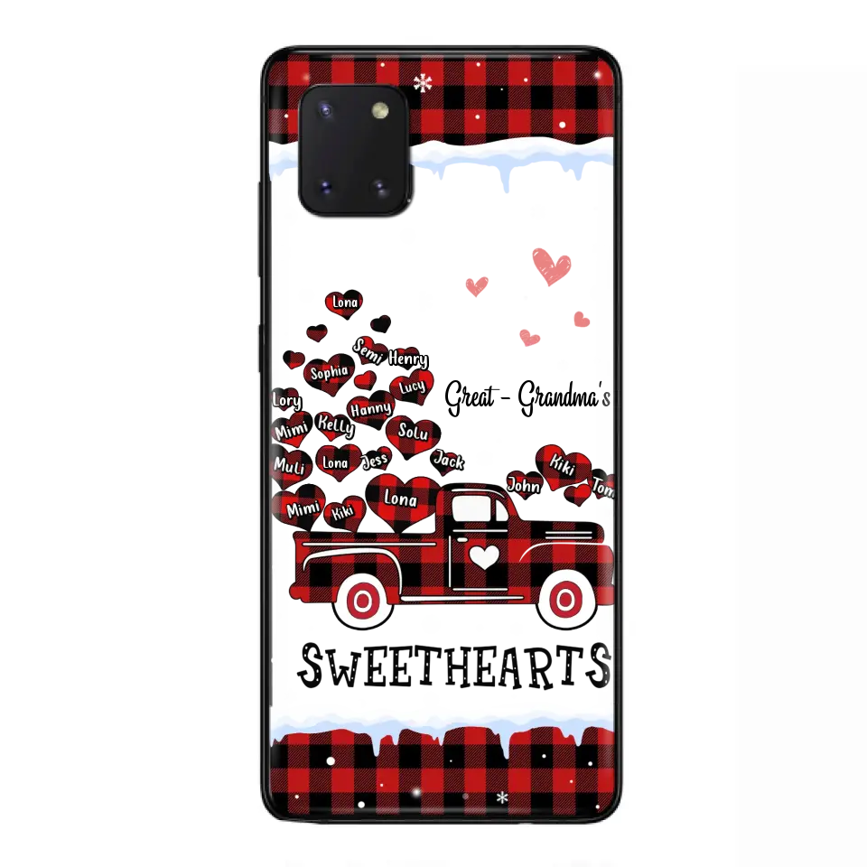 Personalized Grandma Phone Case - Gift Idea For Grandma - Up to 20 Children - Great Grandma's Sweethearts - Case For iPhone/Samsung