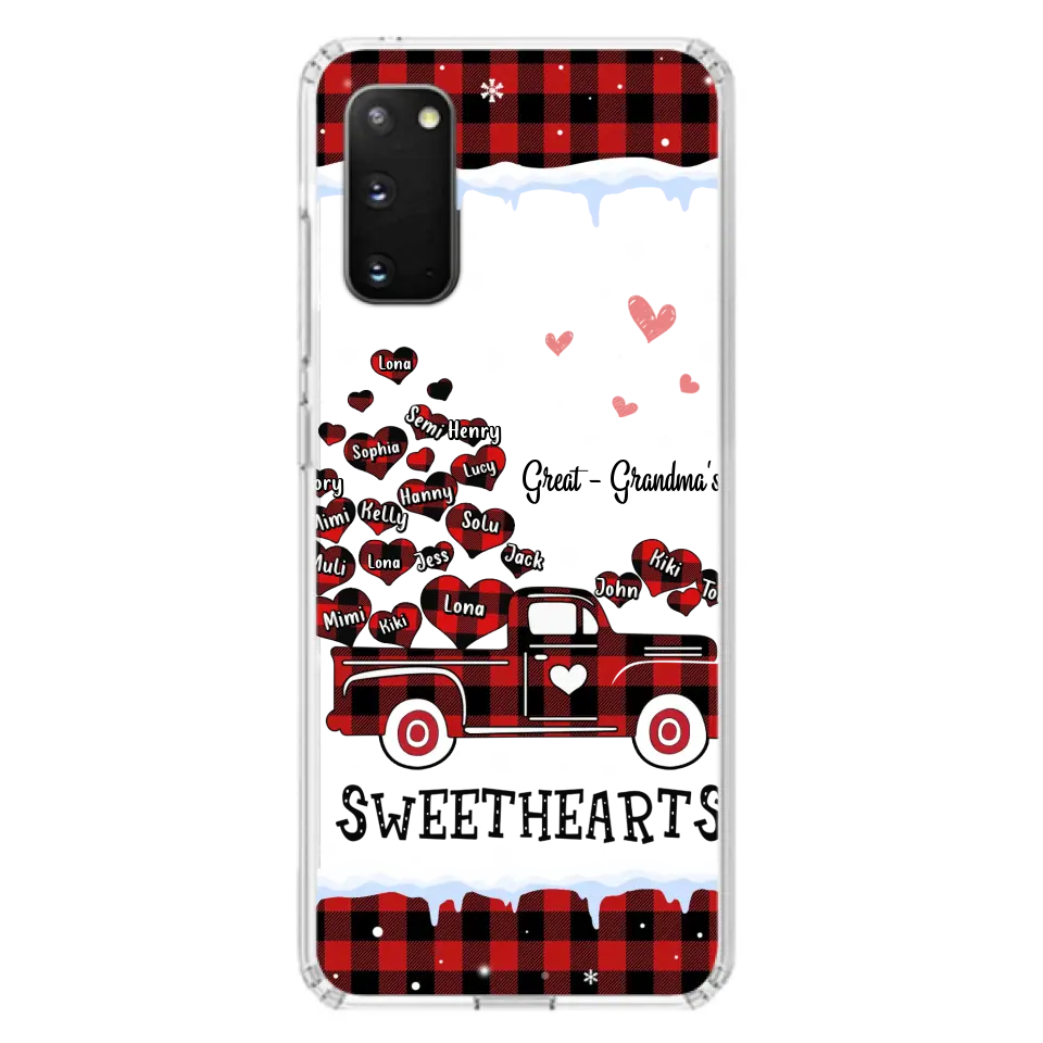 Personalized Grandma Phone Case - Gift Idea For Grandma - Up to 20 Children - Great Grandma's Sweethearts - Case For iPhone/Samsung
