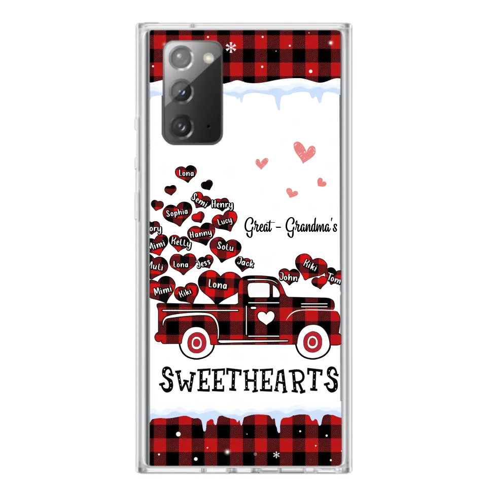 Personalized Grandma Phone Case - Gift Idea For Grandma - Up to 20 Children - Great Grandma's Sweethearts - Case For iPhone/Samsung