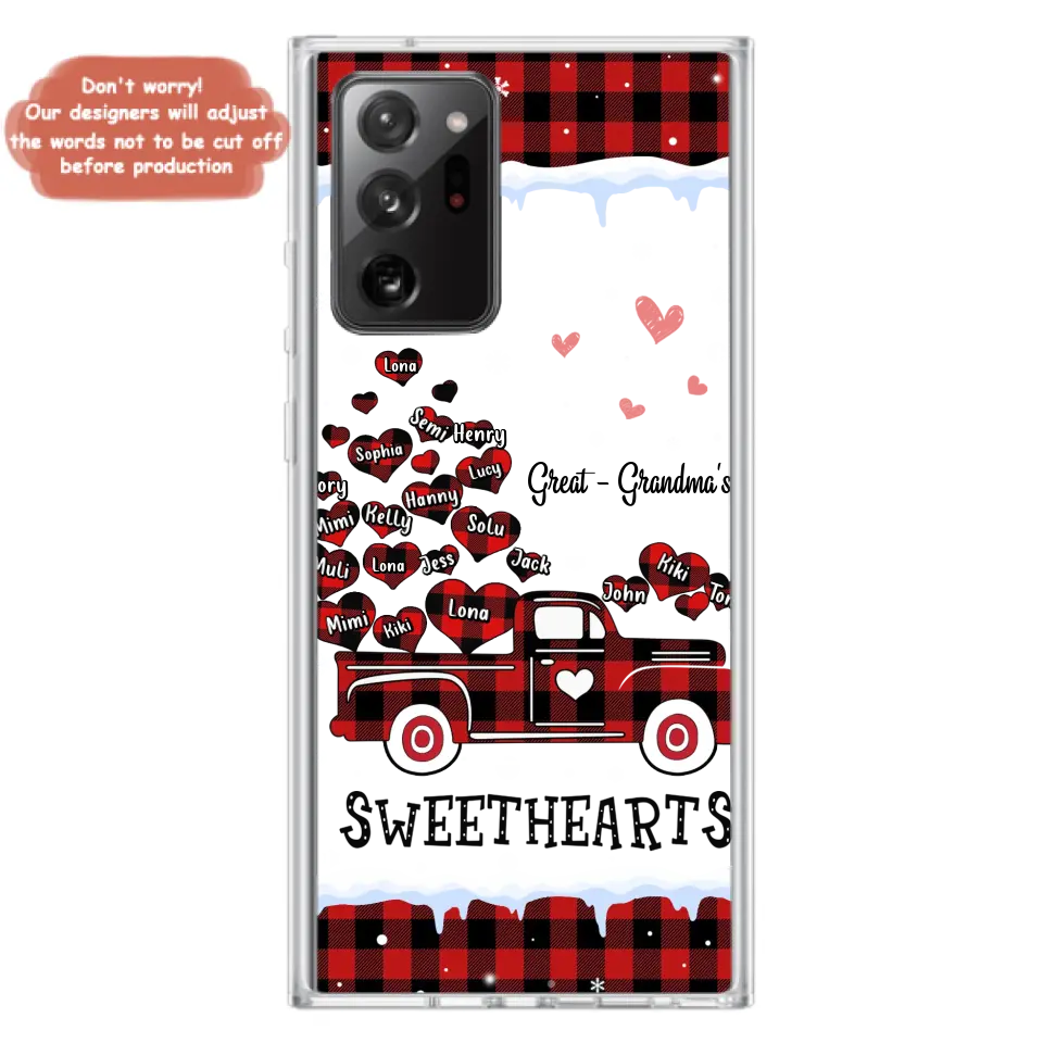 Personalized Grandma Phone Case - Gift Idea For Grandma - Up to 20 Children - Great Grandma's Sweethearts - Case For iPhone/Samsung