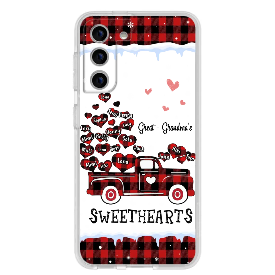 Personalized Grandma Phone Case - Gift Idea For Grandma - Up to 20 Children - Great Grandma's Sweethearts - Case For iPhone/Samsung