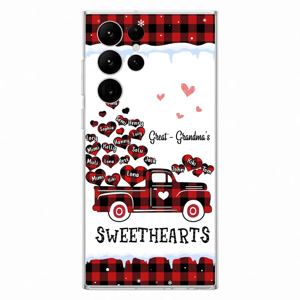 Personalized Grandma Phone Case - Gift Idea For Grandma - Up to 20 Children - Great Grandma's Sweethearts - Case For iPhone/Samsung