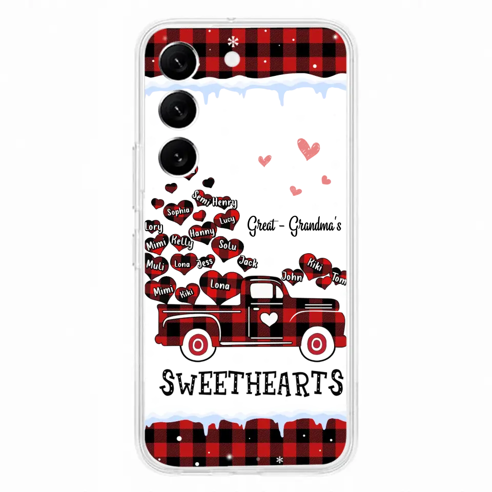 Personalized Grandma Phone Case - Gift Idea For Grandma - Up to 20 Children - Great Grandma's Sweethearts - Case For iPhone/Samsung