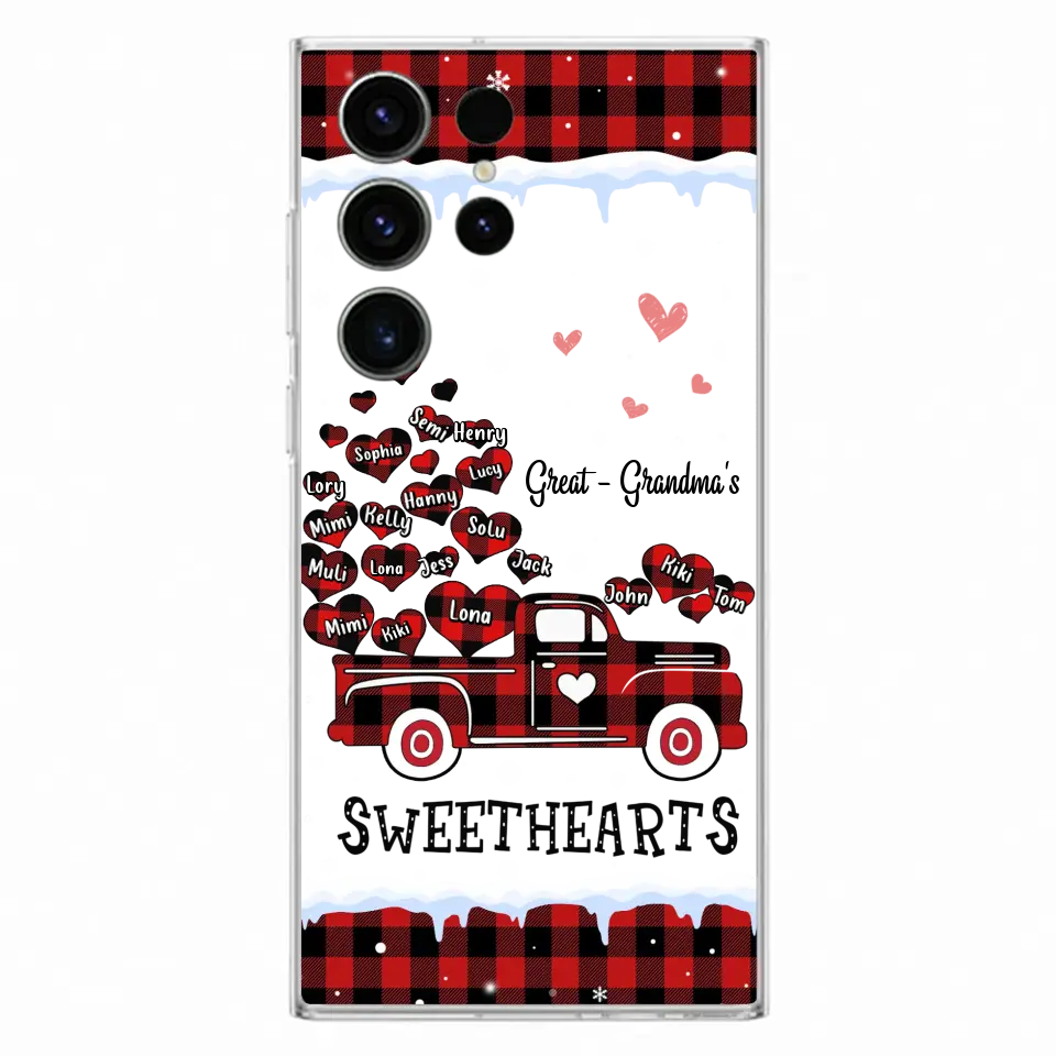 Personalized Grandma Phone Case - Gift Idea For Grandma - Up to 20 Children - Great Grandma's Sweethearts - Case For iPhone/Samsung
