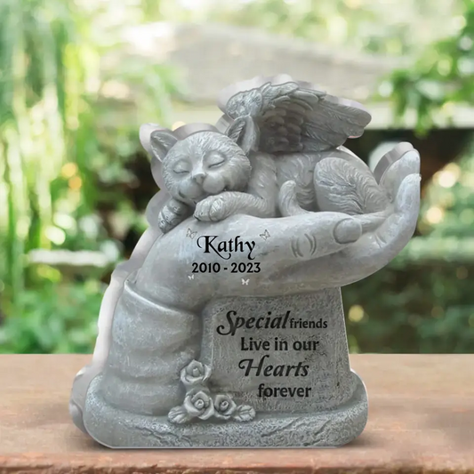 Personalized Memorial Acrylic Plaque - Special Friends Live In Our Hearts Forever - Memorial Gift Idea