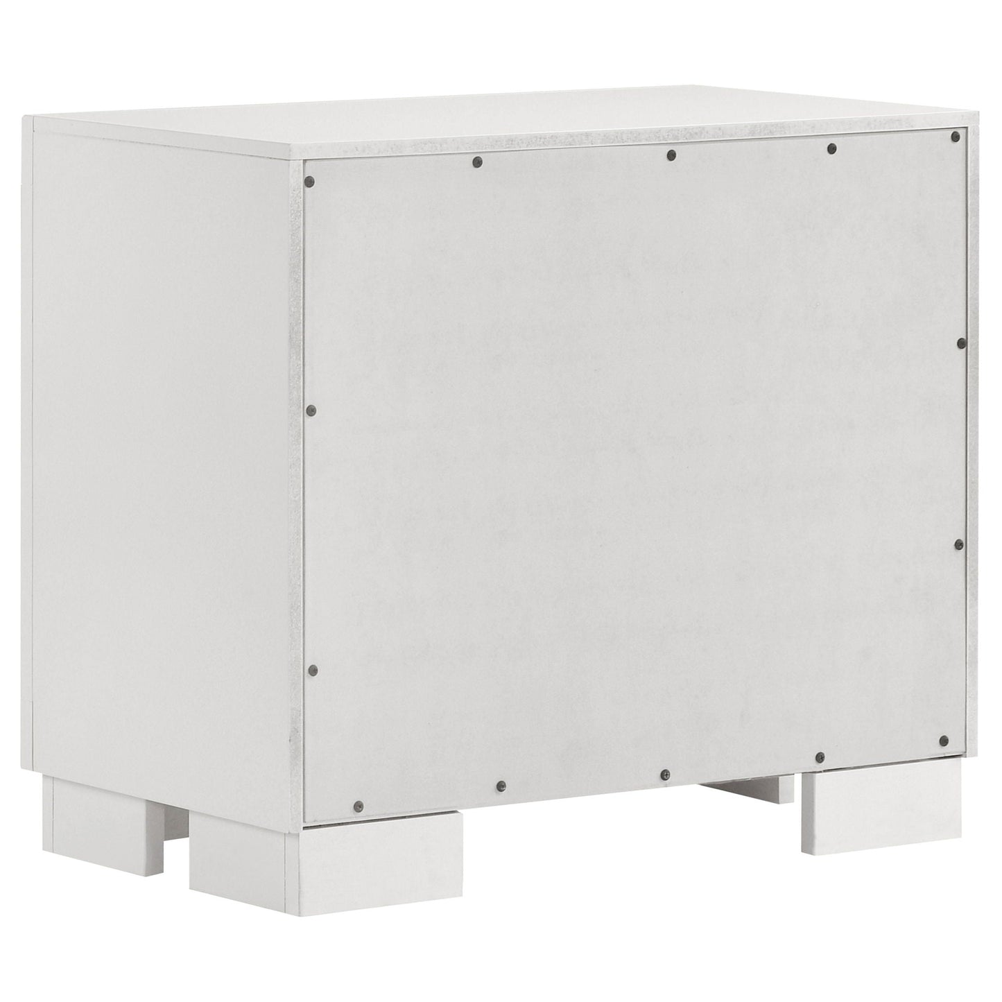 Jessica 4-piece Eastern King LED Bedroom Set Snow White