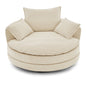 360° Swivel Accent Barrel Chair With Dual Layer Cushion And 3 Removable Pillows