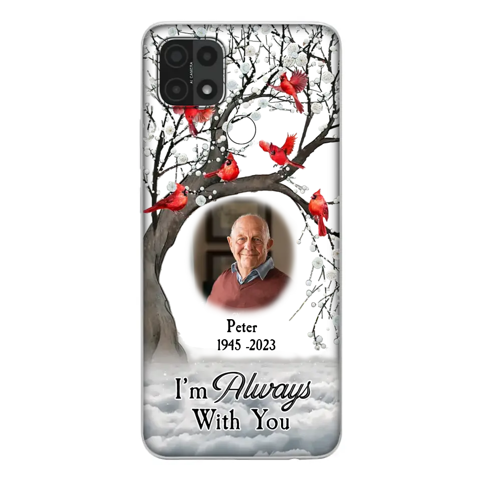 Custom Personalized Memorial Photo Phone Case - Upload Photo - Memorial Gift Idea For Family Member - I'm Always With You - Case For Xiaomi/ Oppo/ Huawei