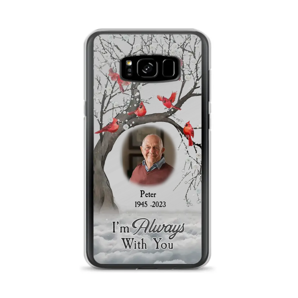 Personalized Memorial Photo Phone Case - Upload Photo - Memorial Gift Idea For Family Member - I'm Always With You - Case For iPhone/Samsung