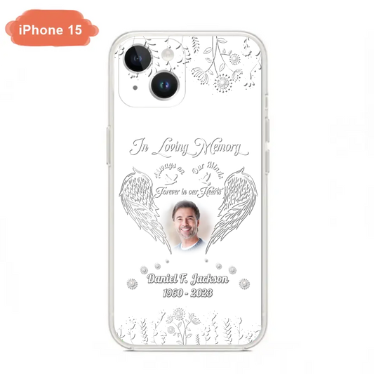 Personalized Memorial Photo Phone Case - Memorial Gift Idea - In Loving Memory