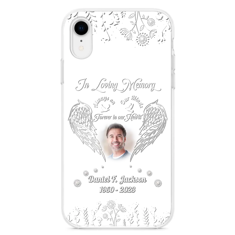 Personalized Memorial Photo Phone Case - Memorial Gift Idea - In Loving Memory