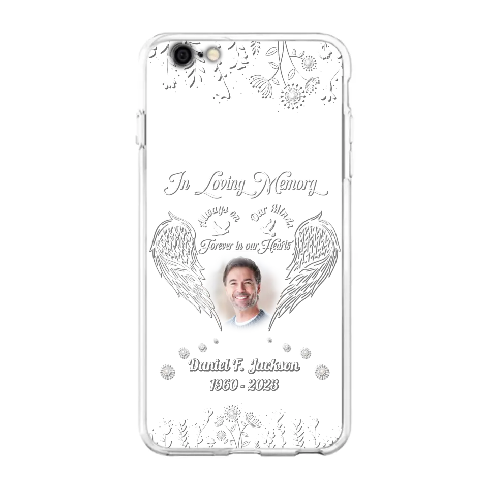 Personalized Memorial Photo Phone Case - Memorial Gift Idea - In Loving Memory