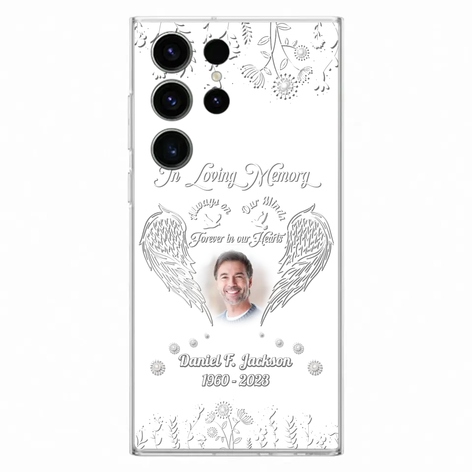 Personalized Memorial Photo Phone Case - Memorial Gift Idea - In Loving Memory