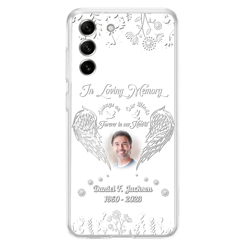 Personalized Memorial Photo Phone Case - Memorial Gift Idea - In Loving Memory