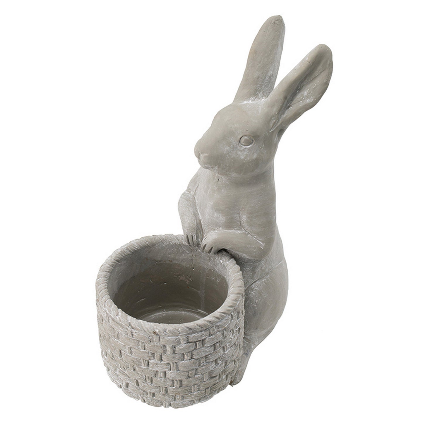 Meridian Trade Co Decorative Cement Rabbit Planter