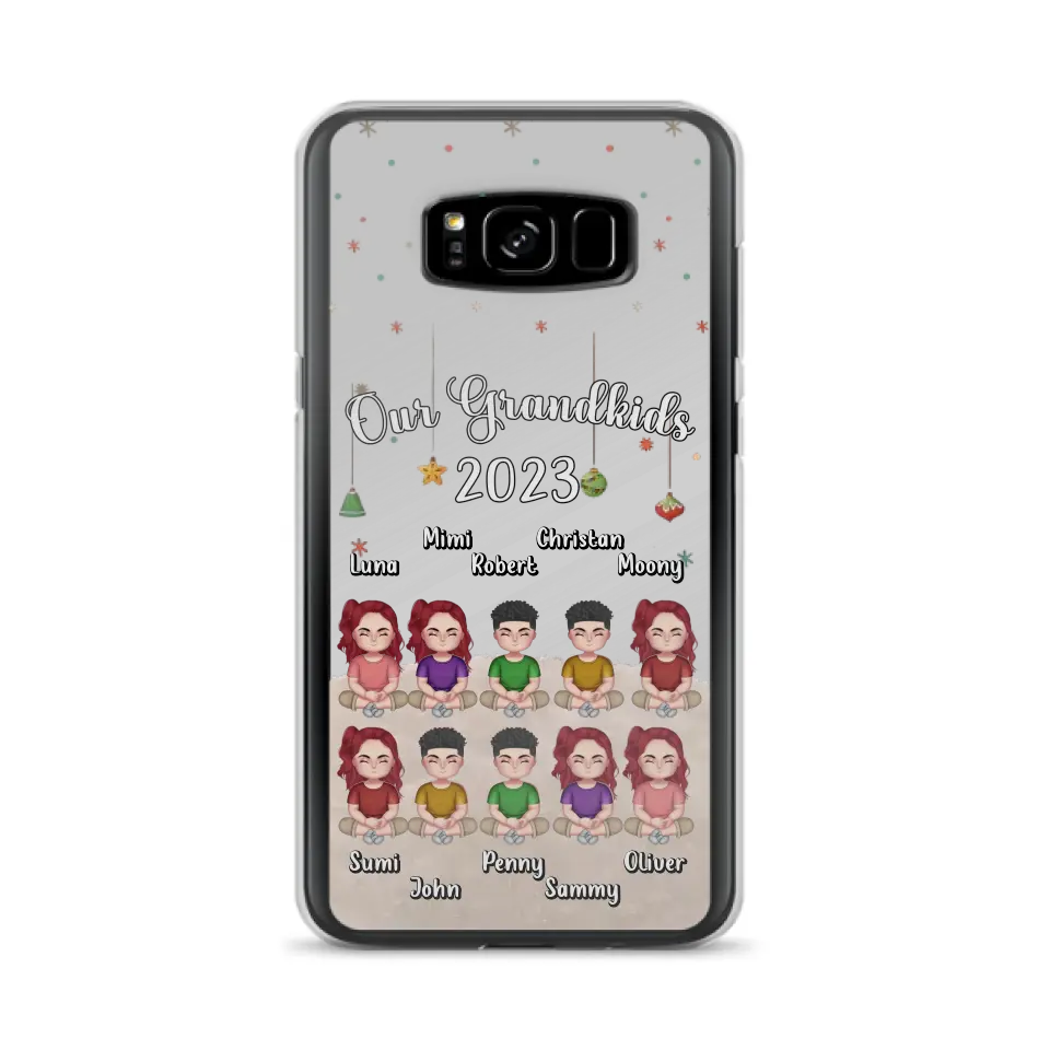Personalized Grandkids Phone Case - Gift Idea For Grandma - Up to 10 Grandkids - Our Grandkids 2023