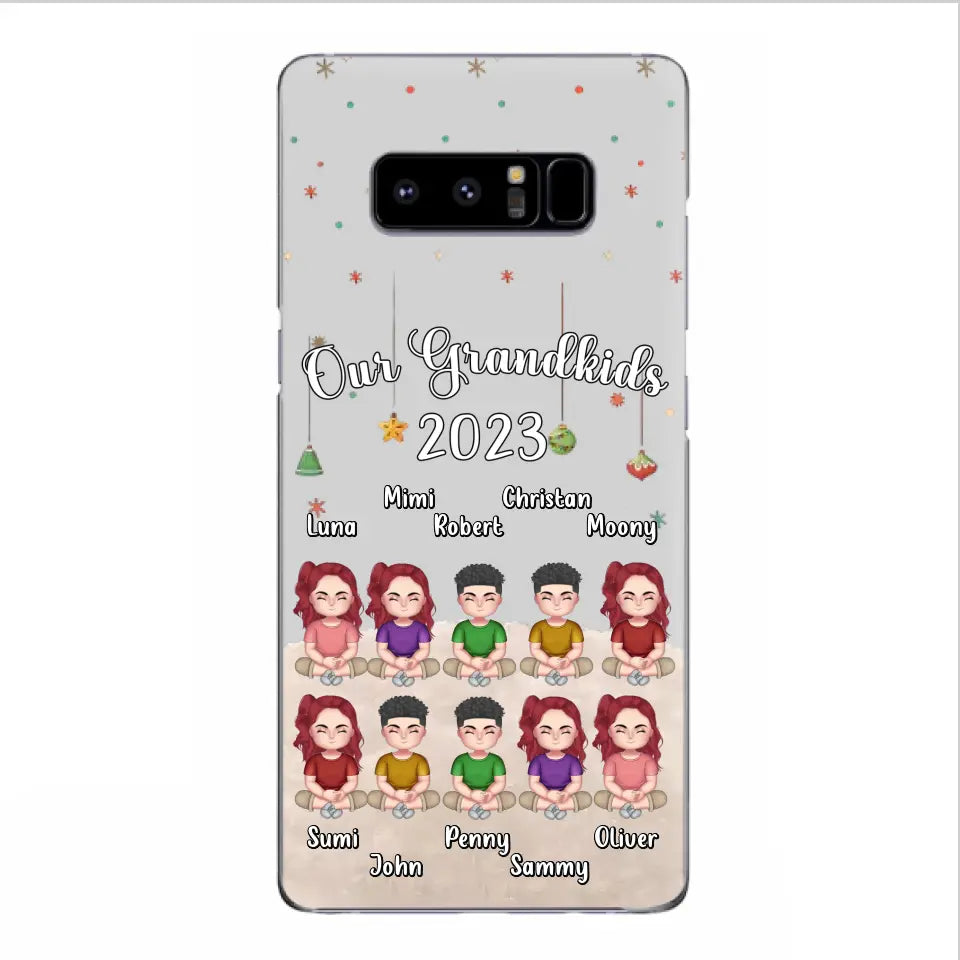 Personalized Grandkids Phone Case - Gift Idea For Grandma - Up to 10 Grandkids - Our Grandkids 2023