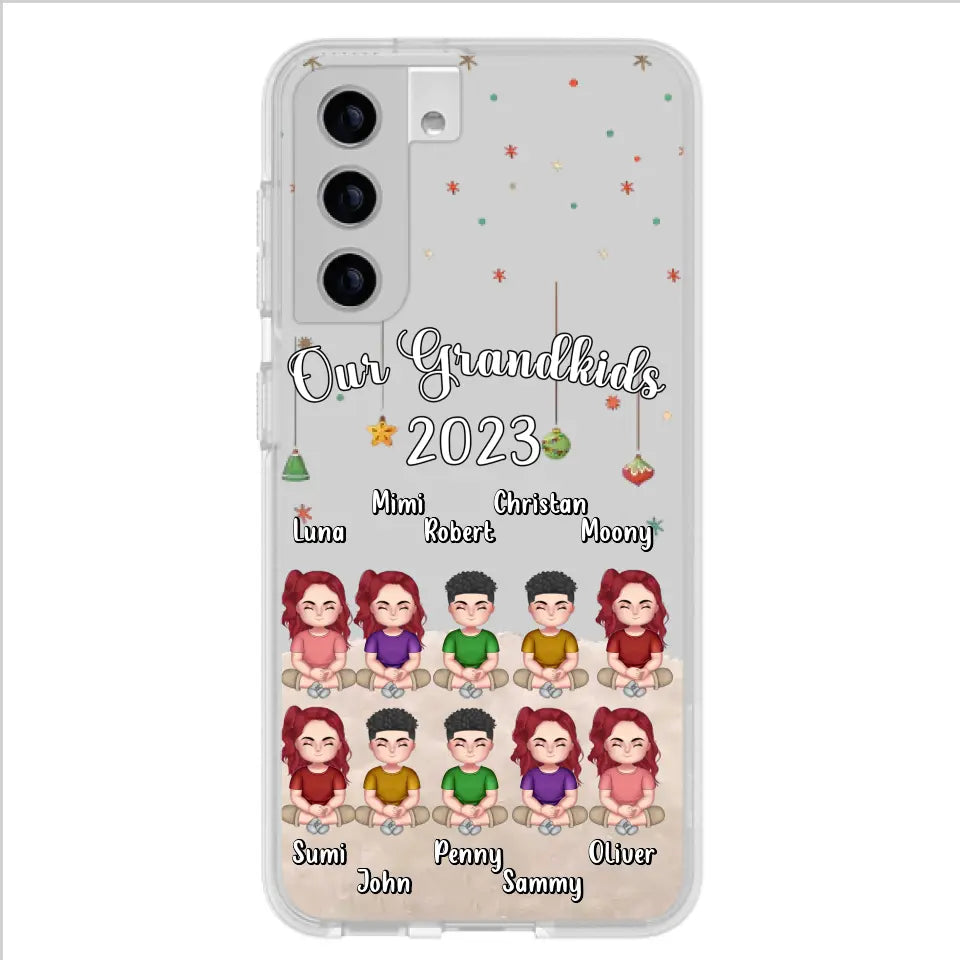 Personalized Grandkids Phone Case - Gift Idea For Grandma - Up to 10 Grandkids - Our Grandkids 2023