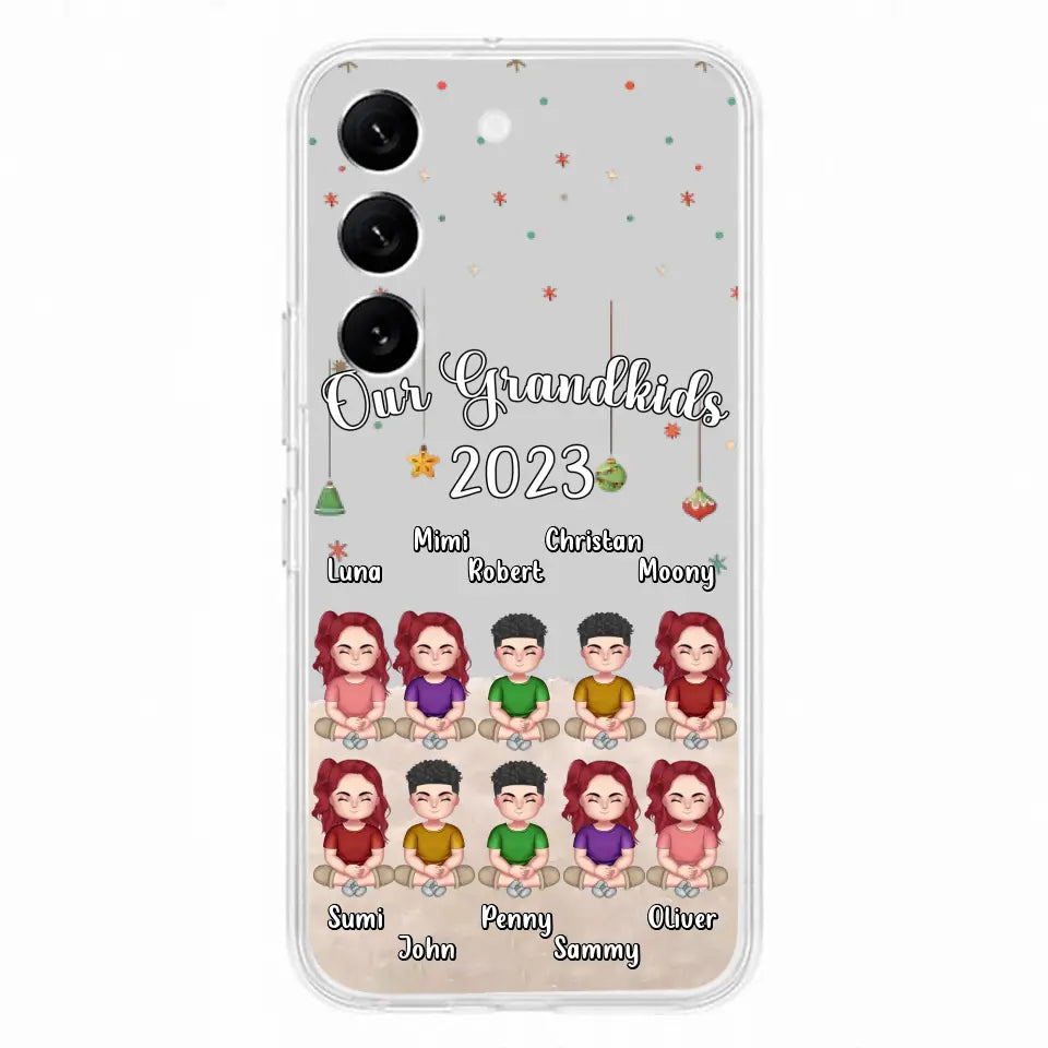 Personalized Grandkids Phone Case - Gift Idea For Grandma - Up to 10 Grandkids - Our Grandkids 2023