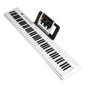 Folding Piano Keyboard 88 Keys Rechargeable Full Size Semi Weighted Piano Digital ElectronicÊPiano with LCD Screen Carry Bag Mic Sheet Music Stand Sti