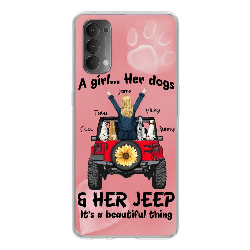 Personalized Dog Mom & Off-road Phone case - Case For Xiaomi, Huawei and Oppo - A Girl Her Dogs - 2OTN07