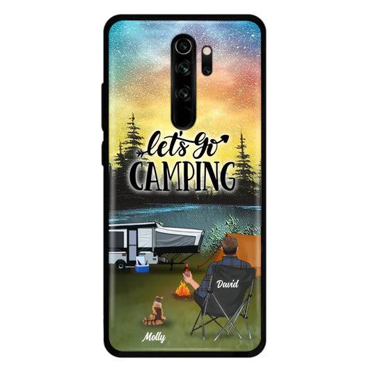 Personalized Night Camping Phone Case - Solo/Couple With Up to 6 Pets - Gift For Camping Lover - Let's Go Camping - Case For Xiaomi, Oppo And Huawei