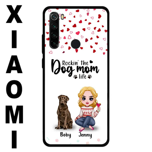 Personalized Dog Mom Front Phone Case - Up to 5 Dogs - Gift Idea For Dog Lover - Rockin' The Dog Mom Life - Case For Xiaomi, Oppo And Huawei