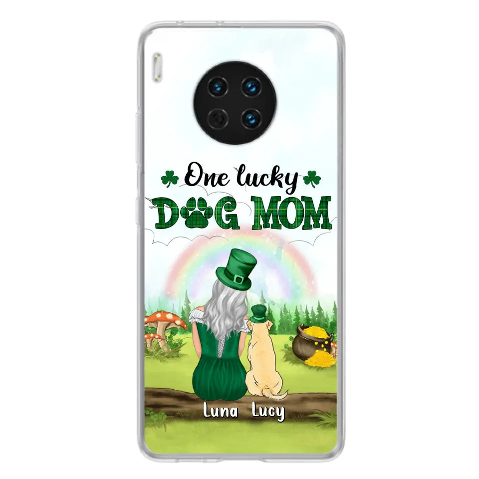 Personalized Dog Mom Phone Case - Up to 4 Dogs - St. Patrick's Day Gift Idea For Dog Lover - Case For Xiaomi/Huawei/Oppo