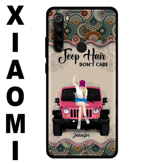 Personalized Off-road Girl Phone Case - Up to 4 Dogs - Gift Idea For Dog/Off-road Lovers - Case for Xiaomi, Huawei & Oppo