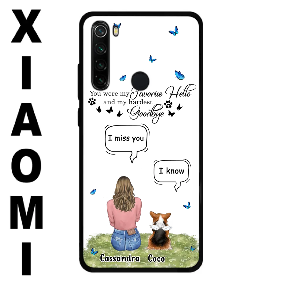 Personalized Pet Phone Case - Up to 4 Pets - Gift Idea For Couple/Dog/Cat Lover - You Were My Favorite Hello - Case For Oppo/Xiaomi/Huawei