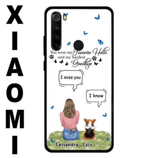 Personalized Pet Phone Case - Up to 4 Pets - Gift Idea For Couple/Dog/Cat Lover - You Were My Favorite Hello - Case For Oppo/Xiaomi/Huawei