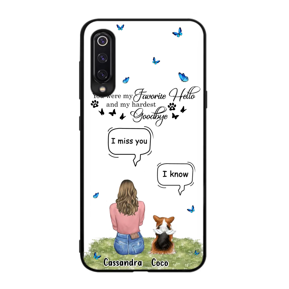 Personalized Pet Phone Case - Up to 4 Pets - Gift Idea For Couple/Dog/Cat Lover - You Were My Favorite Hello - Case For Oppo/Xiaomi/Huawei