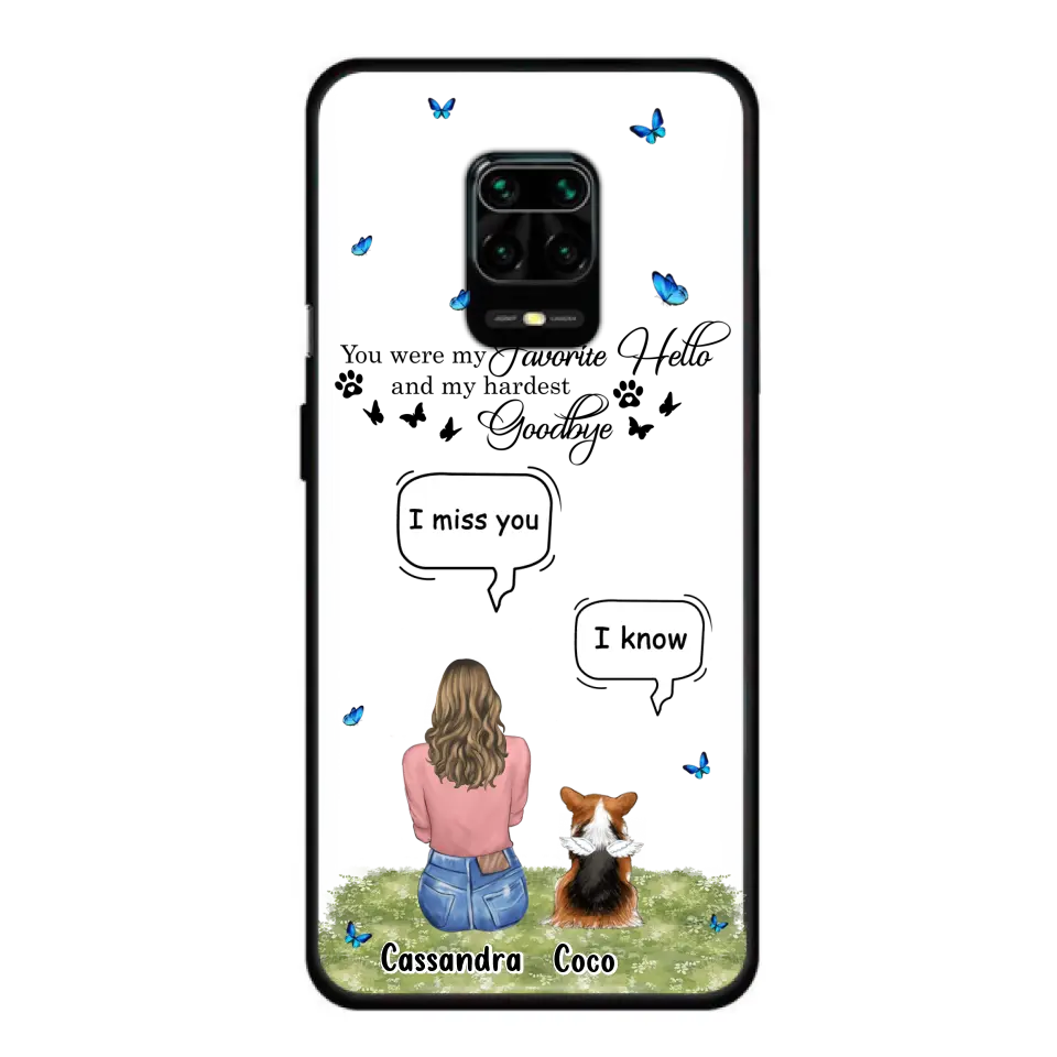 Personalized Pet Phone Case - Up to 4 Pets - Gift Idea For Couple/Dog/Cat Lover - You Were My Favorite Hello - Case For Oppo/Xiaomi/Huawei