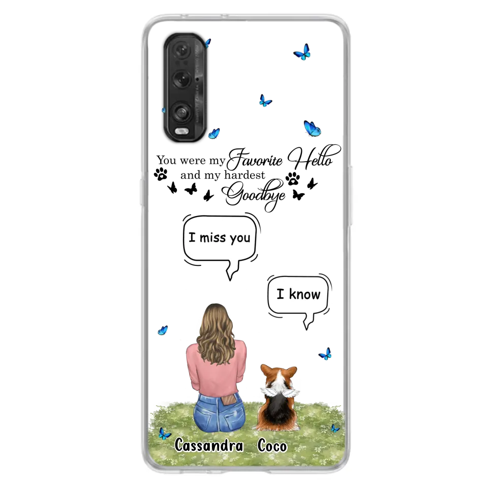 Personalized Pet Phone Case - Up to 4 Pets - Gift Idea For Couple/Dog/Cat Lover - You Were My Favorite Hello - Case For Oppo/Xiaomi/Huawei
