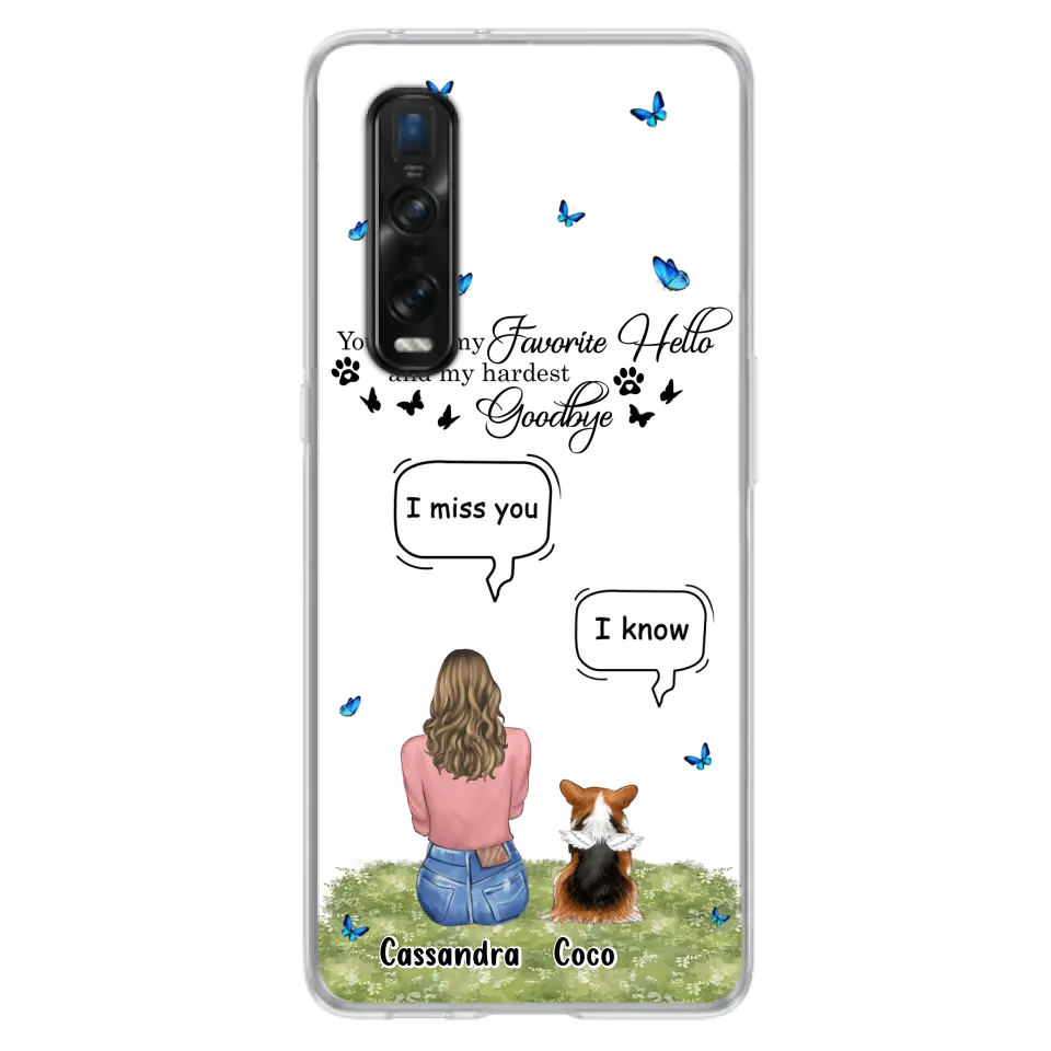 Personalized Pet Phone Case - Up to 4 Pets - Gift Idea For Couple/Dog/Cat Lover - You Were My Favorite Hello - Case For Oppo/Xiaomi/Huawei
