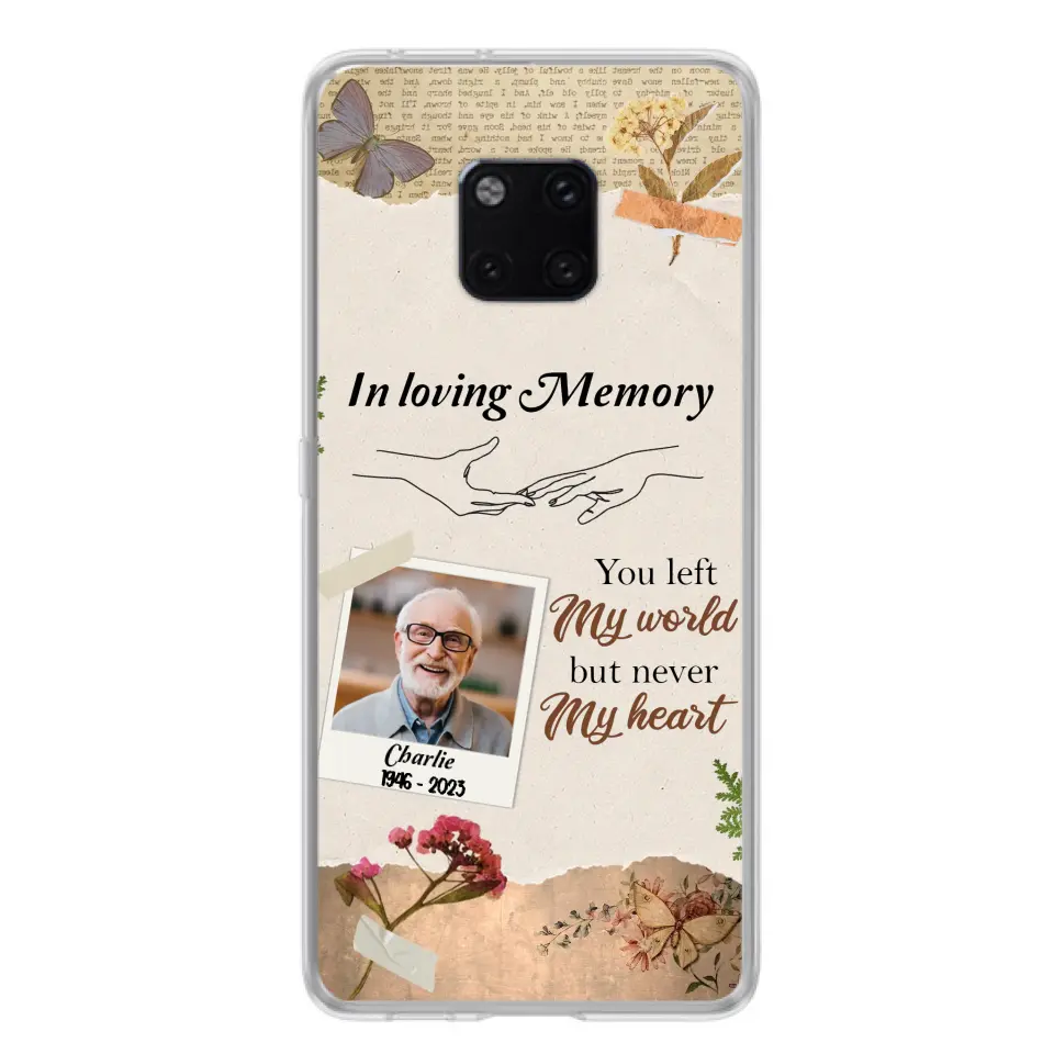Custom Personalized Memorial Phone Case - Memorial Gift Idea For Family - Case For Oppo/Xiaomi/Huawei - You Left My World But Never My Heart