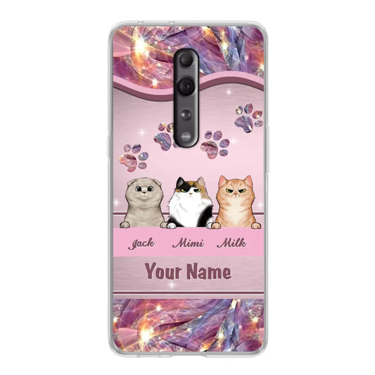 Custom Personalized Cat Phone Case For Oppo/Xiaomi/Huawei - Gift Idea For Cat Lovers- Up to 3 Cats
