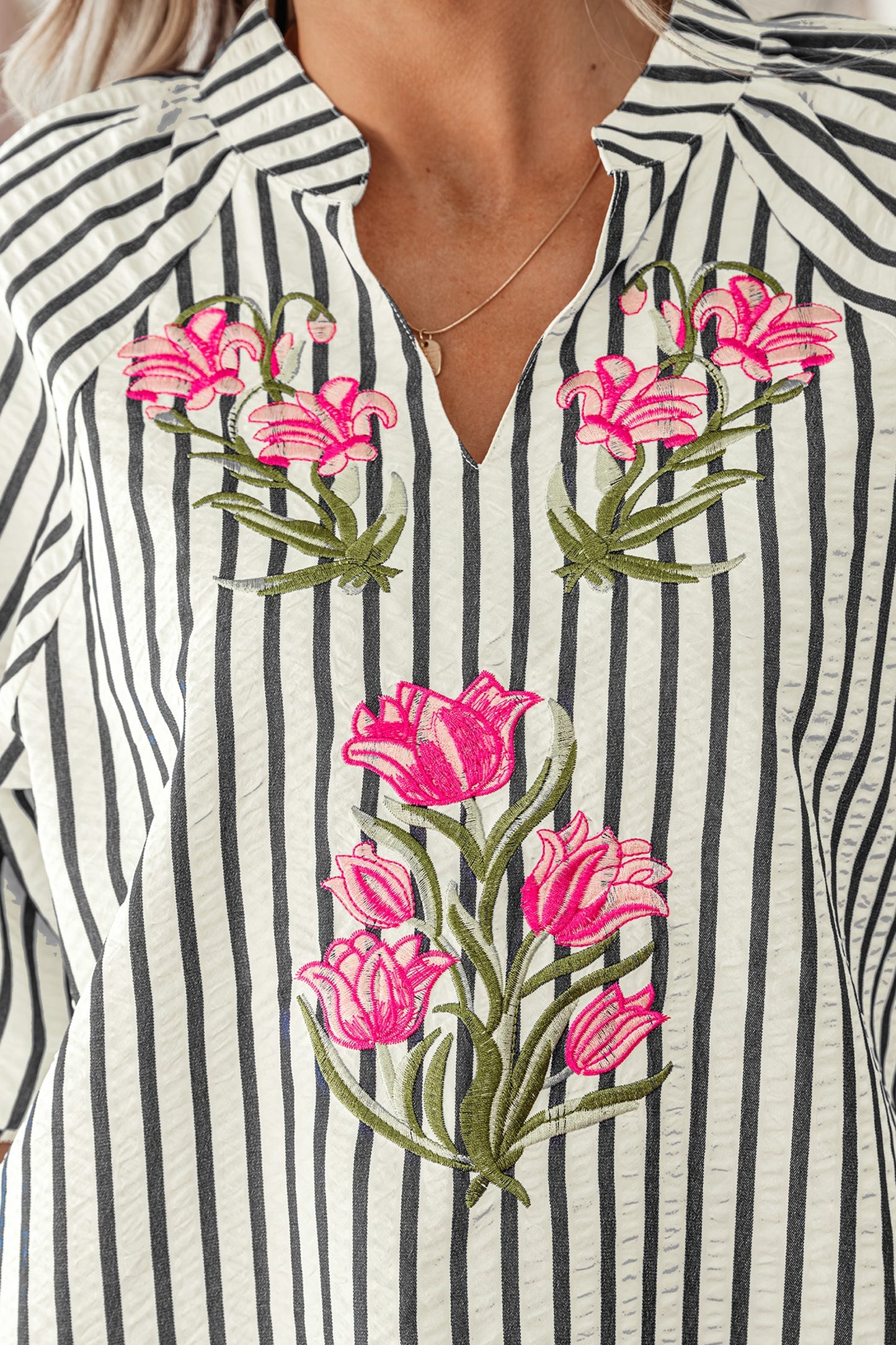 Harmoni Detail Short Sleeve Blouse