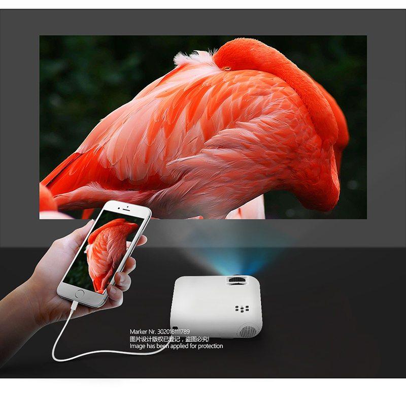 Lumixia Portable Full HD 1080p Smart Projector | Wireless WiFi Same Screen Mirroring | Compatible with iOS, Android, Laptops & Gaming Consoles
