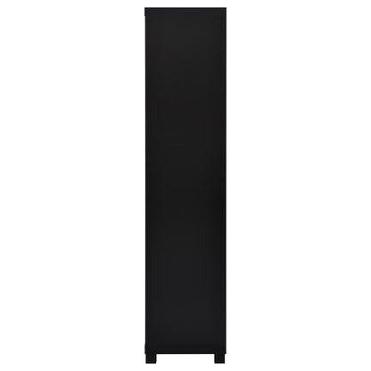 Sachin 3-shelf Engineered Wood Media Tower Black