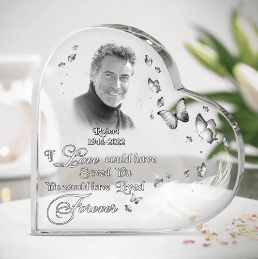 Personalized Photo Acrylic Plaque - Memorial Gift Idea - Until The Day We Meet Again At The Rainbow Bridge