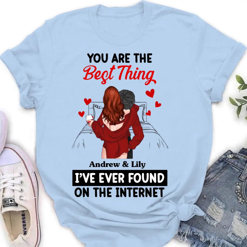 Personalized Couple Shirt/Hoodie - Gift Idea For Husband From Wife/Couple Gift/Valentine's Day - You Are The Best Thing